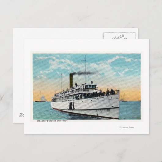 典型的なケープコッド砂丘のビュー ポストカード (正面/裏面)