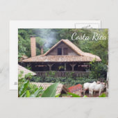 典型的なコスタリカホームアンドオックスカートポストカード ポストカード (正面/裏面)