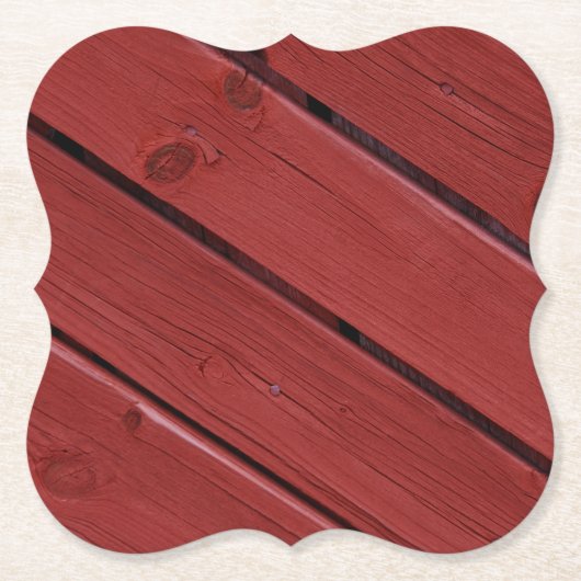 典型的なスウェーデンのファルン色、赤 ペーパーコースター (正面)