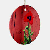 典型的なスウェーデンのファルン赤 セラミックオーナメント (右)