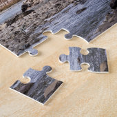 典型的なチベットの山岳風景 ジグソーパズル (側面)