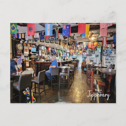 典型的なティペラリー・パブ – アイルランド ポストカード (正面)