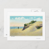 典型的なニューイングランド砂丘のビュー ポストカード (正面/裏面)