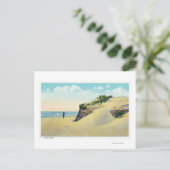 典型的なニューイングランド砂丘のビュー ポストカード (スタンド正面)