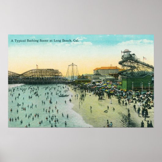 典型的なビーチ ポスター (正面)