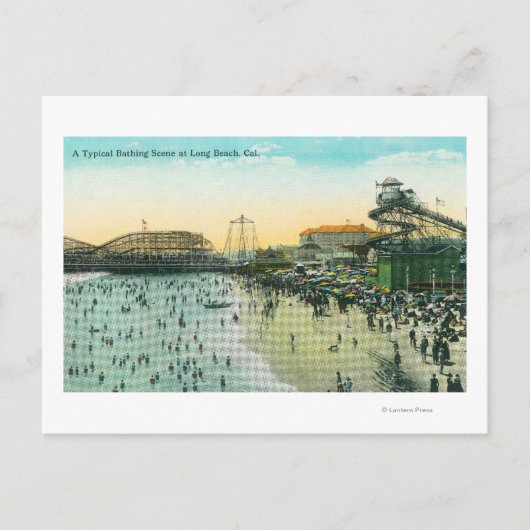 典型的なビーチ ポストカード (正面)