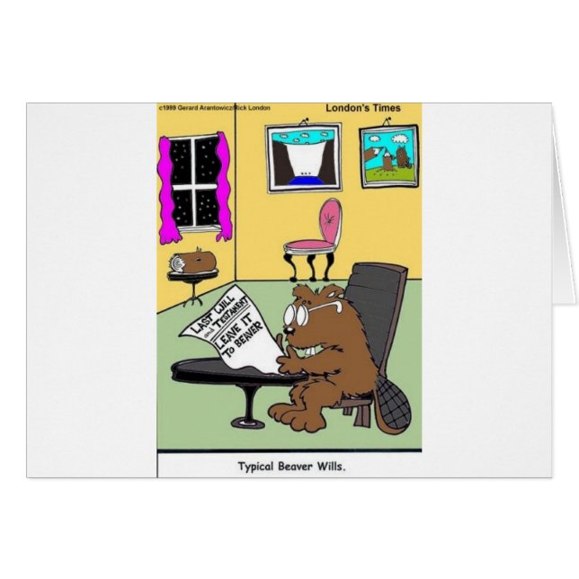 典型的なビーバーの最後の意志と遺言状 (正面横)