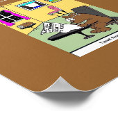 典型的なビーバーウィルユニークスおもしろいポスター ポスター (角)