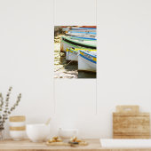 典型的なプロベンガル魚釣りボート色彩の鮮やかイン ポスター (キッチン)