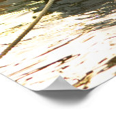 典型的なプロベンガル魚釣りボート色彩の鮮やかイン ポスター (角)