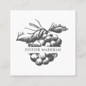 典型的なベリービジネスカード スクエア名刺 (正面)