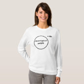 典型的なベン図Tシャツではない Tシャツ (正面フル)