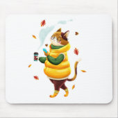 典型的なモダン猫 マウスパッド (正面)