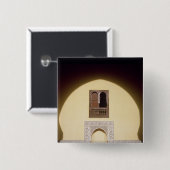 典型的なモロッコの窓 缶バッジ (正面&裏面)