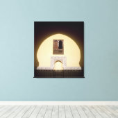 典型的なモロッコ風の窓 キャンバスプリント (インサイチュ (ウッドフロア))