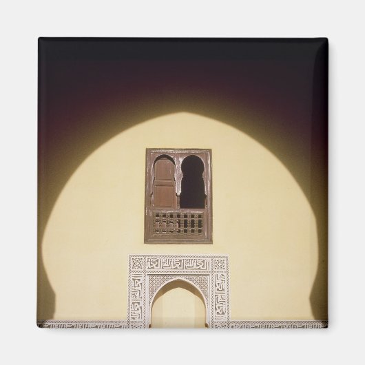 典型的なモロッコ風の窓 マグネット (正面)