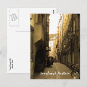 典型的なヨーロッパの路地 ポストカード (正面/裏面)