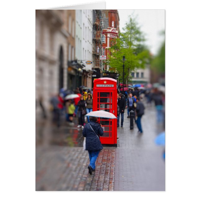 典型的なロンドン-傘カードを忘れないで下さい (正面)