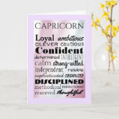 典型的な山羊座誕生日カード カード (黄色い花)