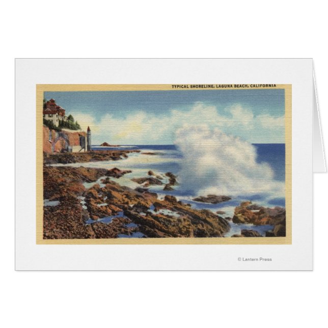 典型的な海岸線の表示 (正面横)