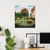 典型的な牛 ポスター (ホームオフィス)