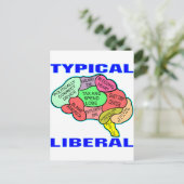 典型的な社自由主義の会主義の脳 ポストカード (スタンド正面)