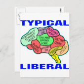 典型的な社自由主義の会主義の脳 ポストカード (正面/裏面)