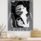 典型的な1920年代の女性 ポスター (キッチン)