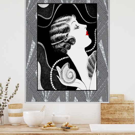 典型的な1920年代の女性 ポスター (キッチン)