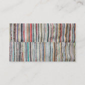 典型的なazorean毛布 名刺 (裏面)