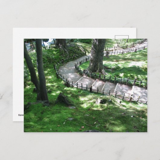 兼六園：金沢市 ポストカード (正面/裏面)