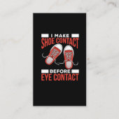 内おもしろい向的な靴愛人が避連絡眼 名刺 (正面)