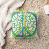 内から平和、愛、喜び クッション (ブランケット)