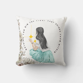 内から照る光は何も暗くできない クッション