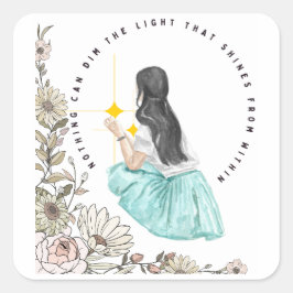 内から照る光は何も暗くできない スクエアシール