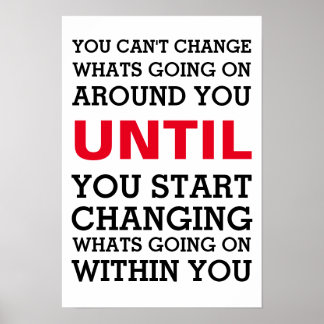 内で変化する ポスター