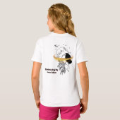 内なるエクリプスを受け入れる 天体月ラインアート Tシャツ (裏面フル)
