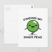 内なるエンドウ豆を見つける ポストカード (正面/裏面)