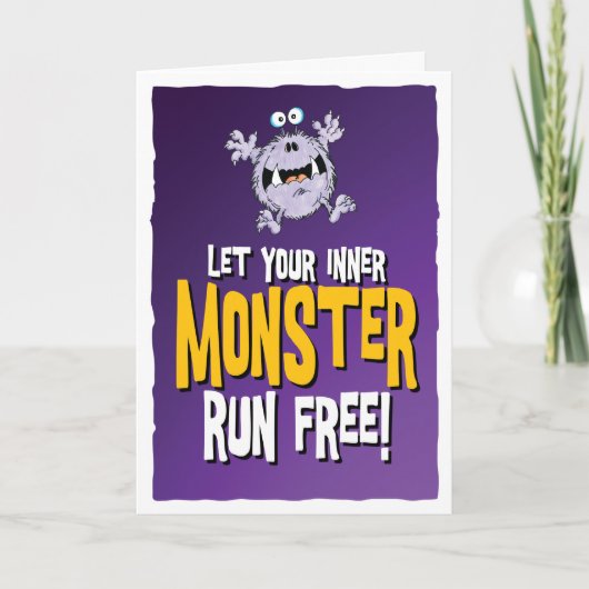 内なるモンスターを走自由にしろ! カード (正面)