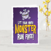 内なるモンスターを走自由にしろ! カード (黄色い花)