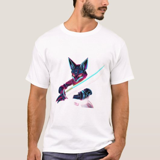 内なる侍のキツネ Tシャツ (正面)