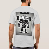 内なる力を解き放つ：ホワイトライオンのモチベーション Tシャツ (裏面)