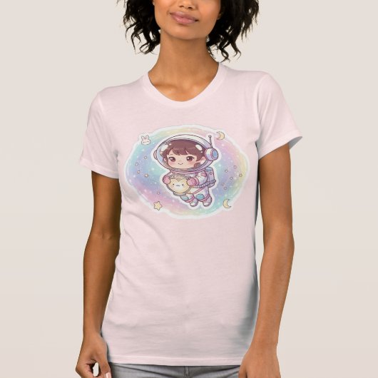 内なる子が宇宙の心を抱く Tシャツ (正面)