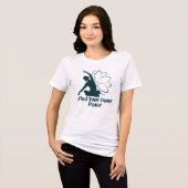内なる平和を見つけるヨガの引用 トライブレンドＴシャツ (正面全面)
