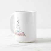 内なる平穏、外なる猫 コーヒーマグカップ (正面左)