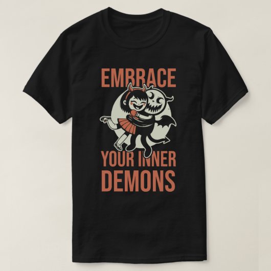 内なる悪魔を受け入れる1 Tシャツ (デザイン正面)