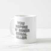 内なる連続殺人鬼 楽しいマグカップ コーヒーマグカップ (正面左)