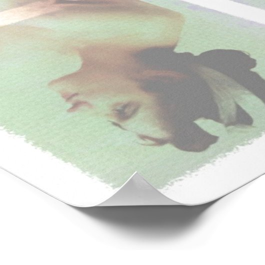 内にいる女性 ポスター (角)