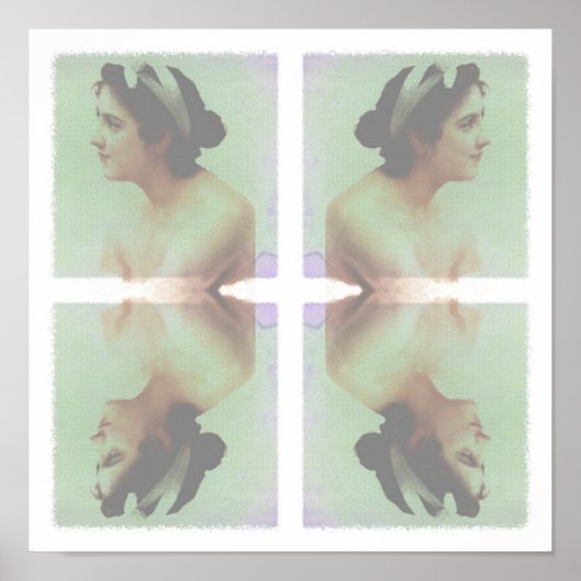 内にいる女性 ポスター (正面)