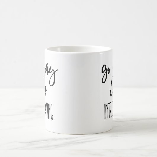 内に向けます! あなたのマグはここにあります! コーヒーマグカップ (中央)